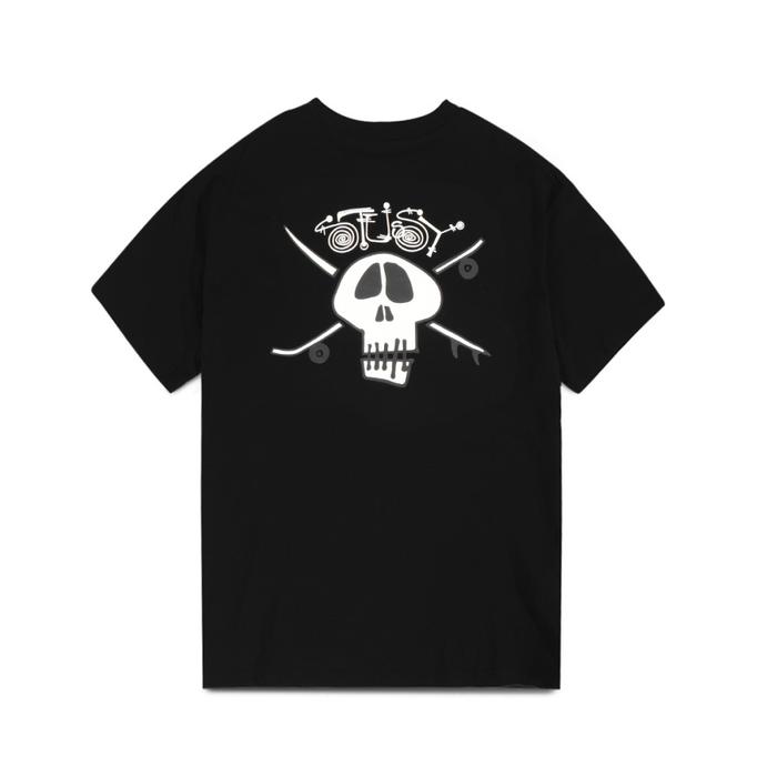 Jual Stussy Surf Skate Skull Black Tshirt - ORI - S - Kota