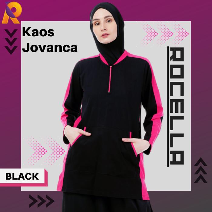 Gambar Pakaian Set Olahraga Wanita Muslim Trendy Santun Rocella Sport Wanita - Kaos Jovanca, L-XL dari Rocella Store ID undefined Tokopedia