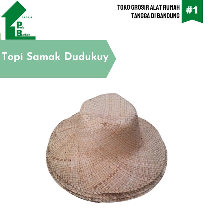 Gambar Topi Samak Topi Anyam Topi Tikar Daun Pandan Dudukuy Murah dari GROSIR PADA BERKAH undefined Tokopedia