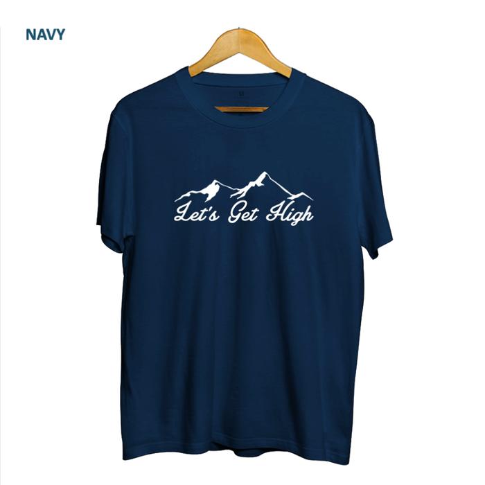 Gambar Baju Kaos Oversize Jumbo Pria Oversized Wanita Jumbo Tshirt Get High - NAVY, M dari Distro Kaos Oversize undefined Tokopedia