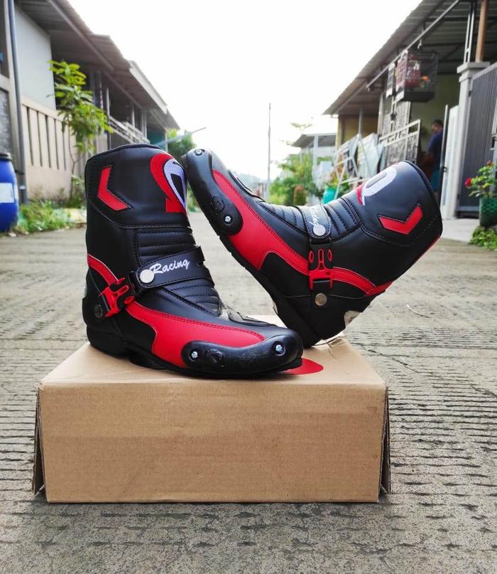 Sepatu Pria Style Racing Jual Sepatu Motor Touring Biker Pria Boots Drag Race Sepatu Balap Dln ...