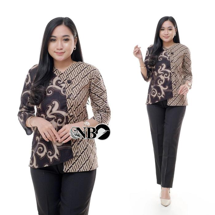Gambar Atasan Batik Wanita Toko store Batik Modern Seri A - C, L dari Amirabatikstore undefined Tokopedia
