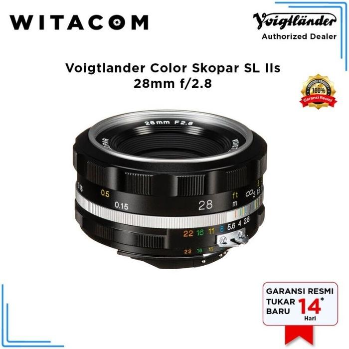 Gambar Voigtlander 28mm f/2.8 Color Skopar SL IIs for Nikon Camera - Silver Rim dari Witacom undefined Tokopedia