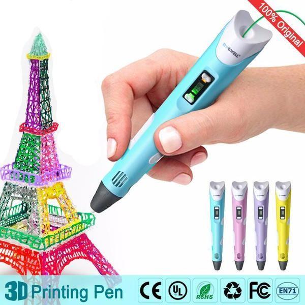Gambar 3D Stereoscopic Printing Pen for 3D Drawing 3D pen - Biru Muda dari RkShop Sby undefined Tokopedia