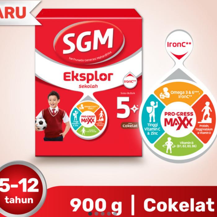 Gambar SGM Explore 5 Plus Susu Pertumbuhan 5-12 Tahun 900 gram - Cokelat dari Lightstorebdl undefined Tokopedia