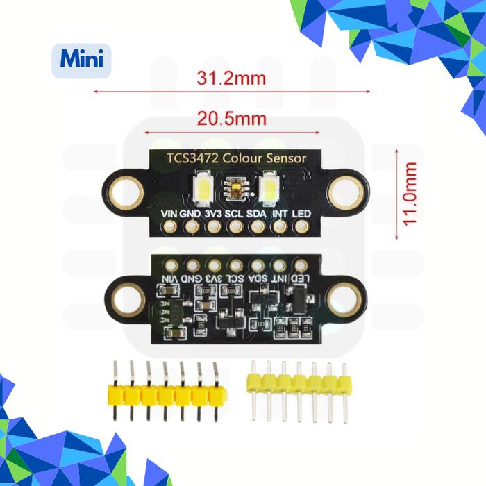 Tcs375 Microcontroller Jual TCS34725 Sensor Warna RGB + Filter IR TCS 34725 Color Sensor ...