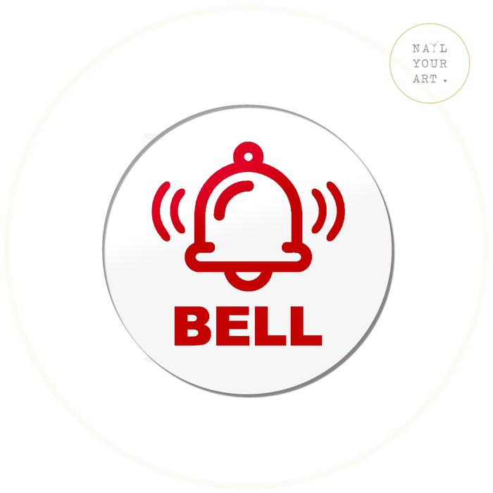 Gambar Sign Akrilik - BELL BULAT - Tanda Bell Rumah - PUTIH MERAH dari nailyourart undefined Tokopedia