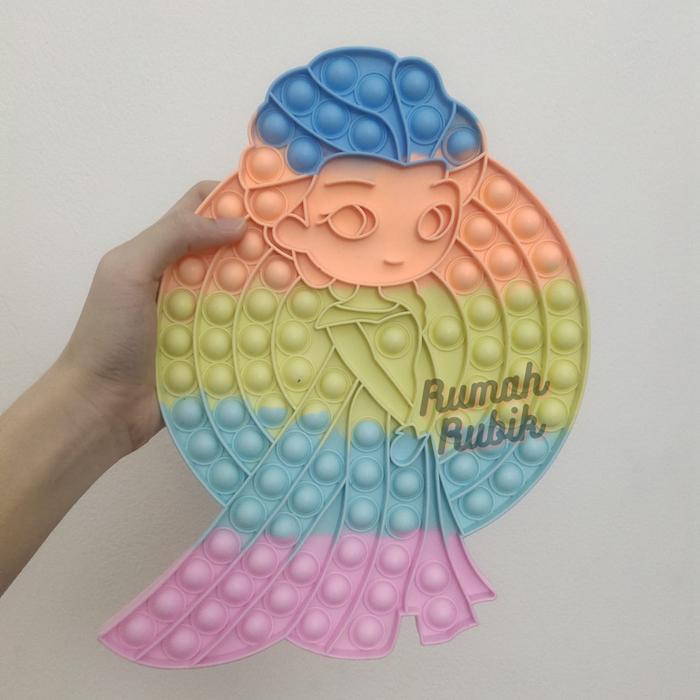 Gambar [JUMBO] Mainan Anak Fidget Toy Pop It JUMBO / Popit Uk JUMBO - ELSA MCR 29CM dari Rumah Rubik undefined Tokopedia