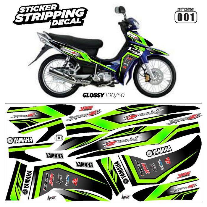 Gambar Sticker Striping Decal Motor Yamaha Jupiter Z Variasi Glossy - 001, BAHAN QUANTAC dari Arayanto Sticker undefined Tokopedia