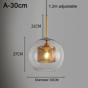 Gambar Lampu Langit-langit Bola Kaca Desain Elegan Untuk Restoran - A Besar, Tanpa Bohlam dari Sam InotJKT undefined Tokopedia