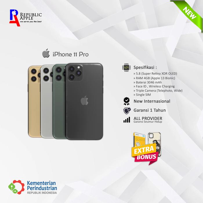 Gambar Original 100% Apple iPhone 11 Pro 64GB 256GB 512GB New Garansi 1 Tahun - Space Gray, 256GB GRNS3BLN dari Republic Apple undefined 4 Tokopedia
