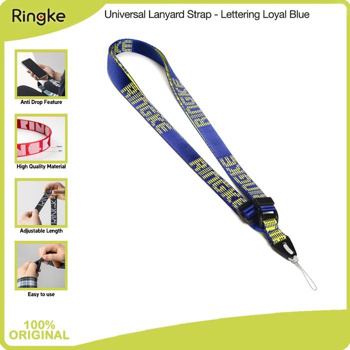 Gambar Ringke Compatible For Letering Shoulder Neck Strap Tali Handphone Camera Name Card Lanyard - Loyal Blue dari muvit-OfficialStore undefined Tokopedia