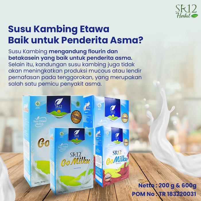 Gambar GO MILKU SR12 SUSU KAMBING SUSU ETAWA SUSU BUBUK - Coklat dari sr12skincareherbal_ undefined Tokopedia