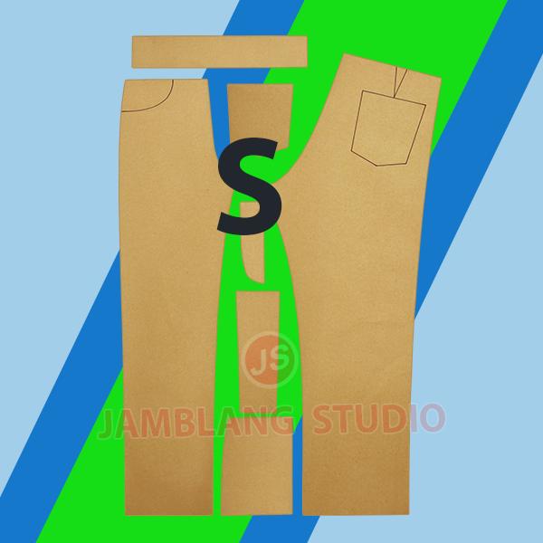 Gambar Pola Instan Seragam SMA [ Pola Baju Jamblang Studio ] - POLA CELANA S dari Jamblang Store undefined Tokopedia