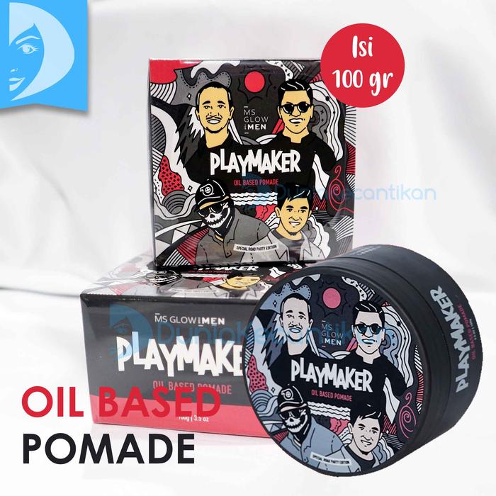 Gambar Ms Glow Men Pomade Playmaker MsGlow For Men - Oil Base dari TOKO DUNIA KECANTIKAN undefined Tokopedia