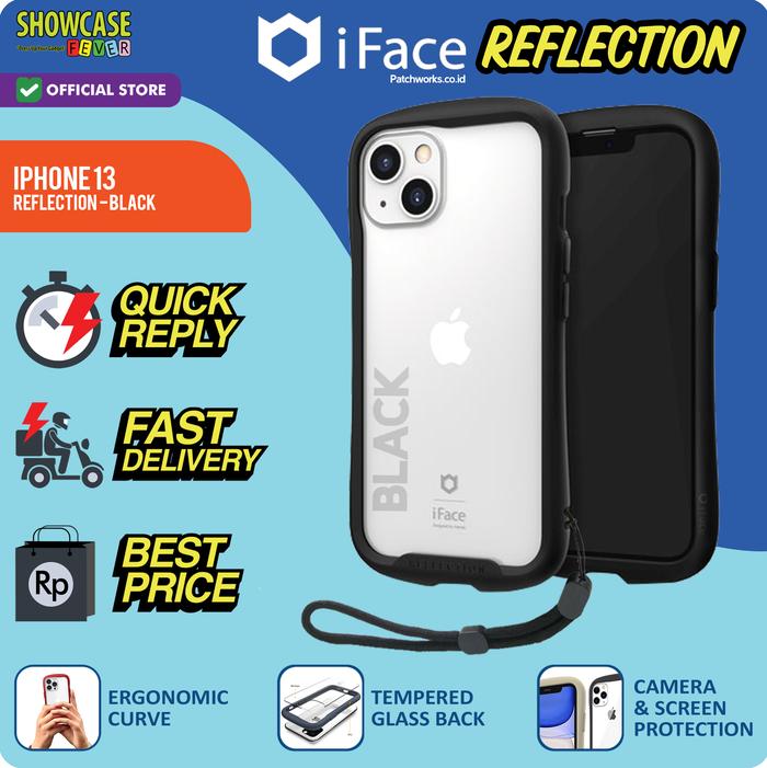 Gambar iFace iPhone 13 mini Pro Max Reflection Softcase Anti Crack Slim Armor - 13-Black dari ShowcaseFever undefined Tokopedia