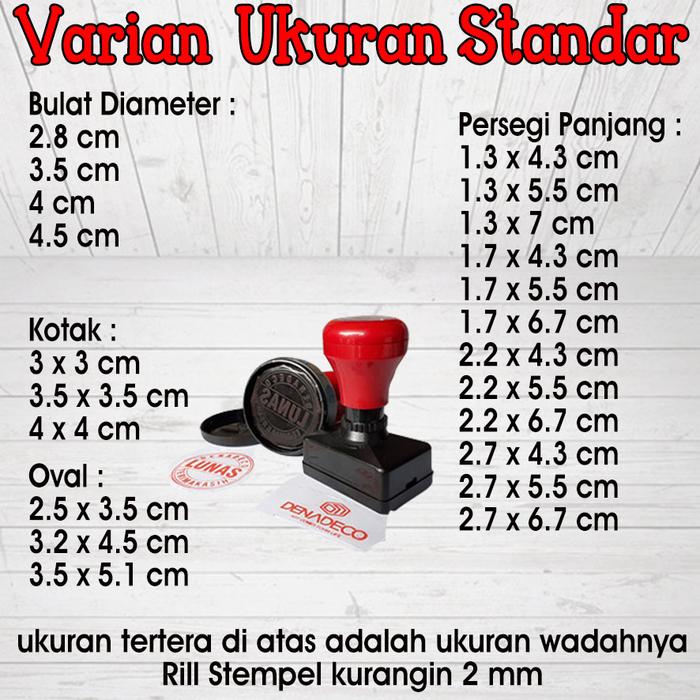 Gambar Stempel Otomatis Ukuran standar - besar - ukuran standar dari stempel sultan undefined Tokopedia