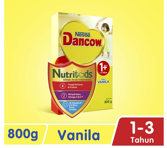 Gambar SUSU DANCOW 1+ 3+ 5 + RASA VANILLA, MADU, COKLAT 800gr - VANILLA, 3+ dari NONA NYINYIR STORE undefined Tokopedia