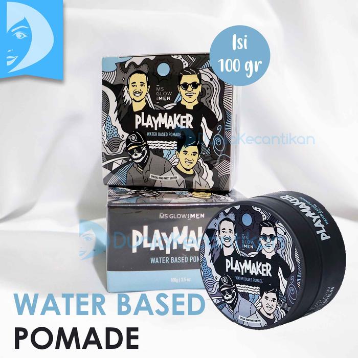 Gambar Ms Glow Men Pomade Playmaker MsGlow For Men - Water Base dari TOKO DUNIA KECANTIKAN undefined Tokopedia