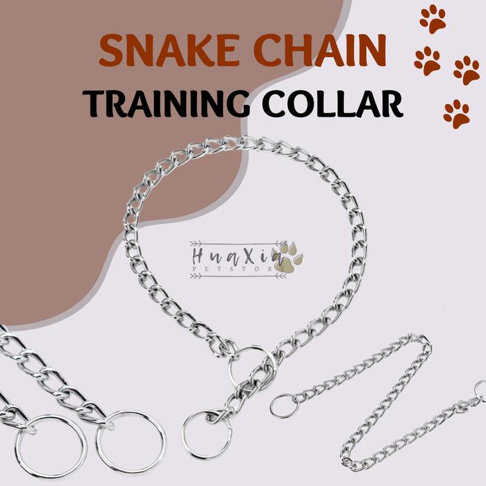 Gambar Pet Snake Chain / Training Collar / Choke Collar untuk Anjing - 1,6 mm x 30 cm dari Hua Xia Pet Store undefined Tokopedia