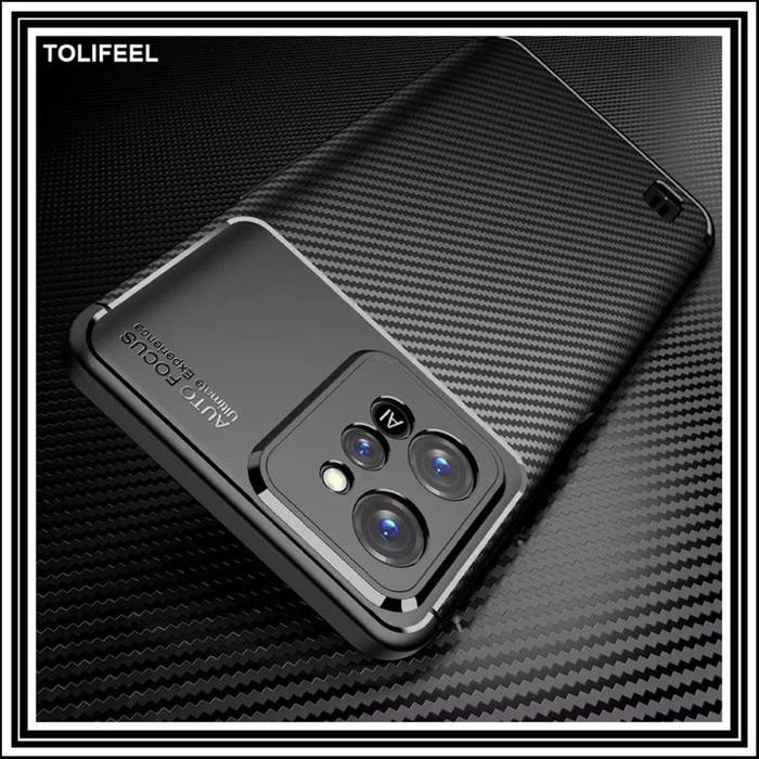 Gambar REALME C31 AUTO FOCUS CARBON ORIGINAL CASING SILICONE SOFT CASE COVER - HITAM, REALME C31 dari Case Thebest undefined Tokopedia