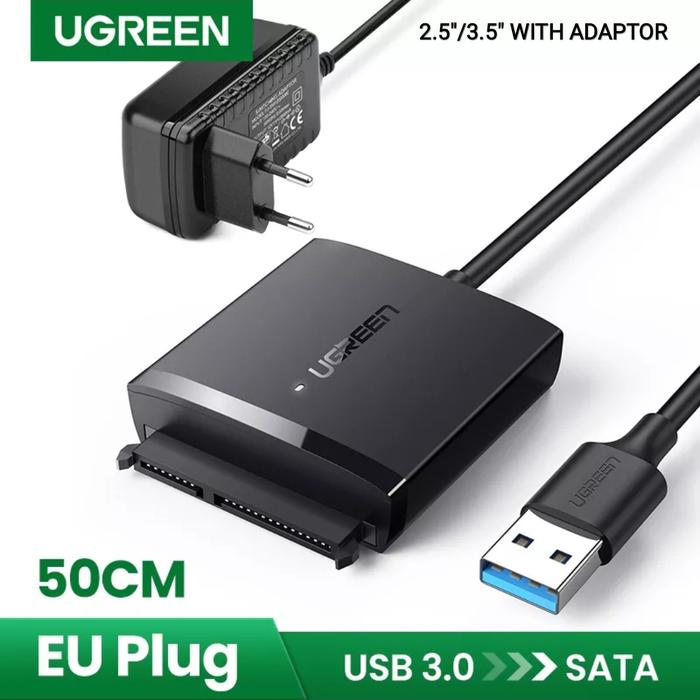 Ugreen Usb to Sata HDD SSD CD Adapter Konverter Sata  ADAPTOR