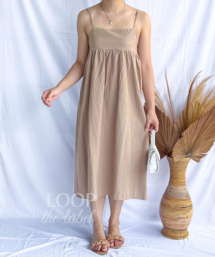Gambar JOSIE DRESS - WALNUT dari loopthelabel.id undefined Tokopedia