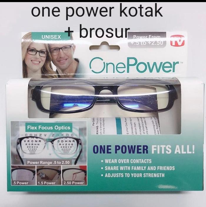 Gambar RUMAHACCHP ONE POWER READERS Kacamata Baca Plus Auto Focus unisex one - kotak full htm dari Hokkiterus_NEW undefined Tokopedia