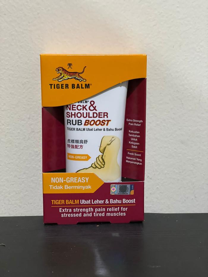Gambar Tiger Balm Neck and Shoulder Rub & Rub Boost 50g - RubBoost-Merah dari Fat Comedian Shop undefined Tokopedia
