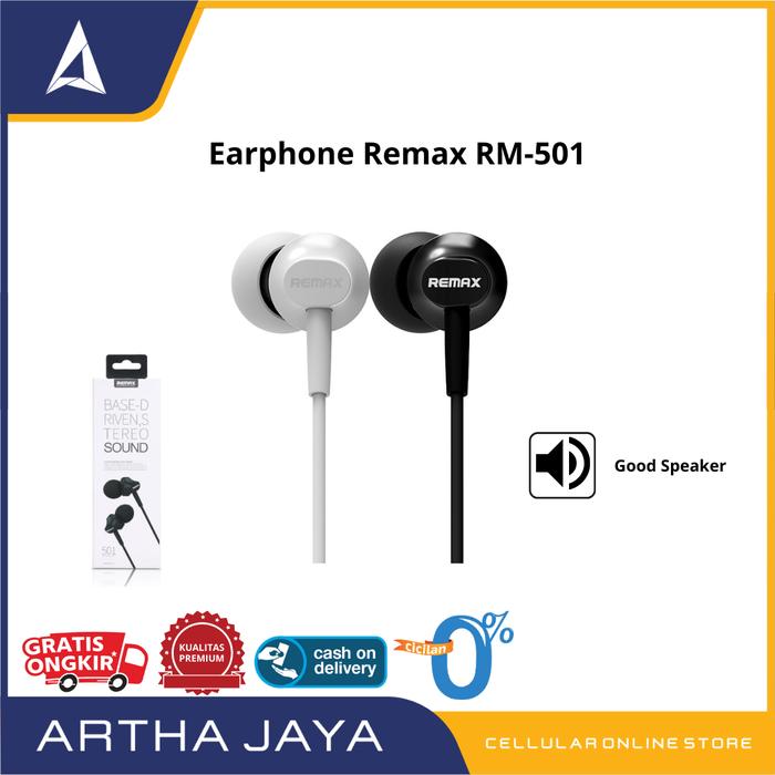 Remax 501 Handsfree Jual Earphone Remax RM-501 Original Kota