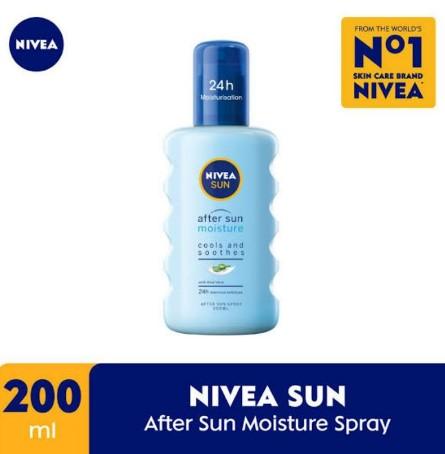 Gambar Nivea Sun Protect & Moisturiaing Care Spray SPF 50+ Dry Touch [200ml) - after sun moist dari PandiNardi undefined Tokopedia