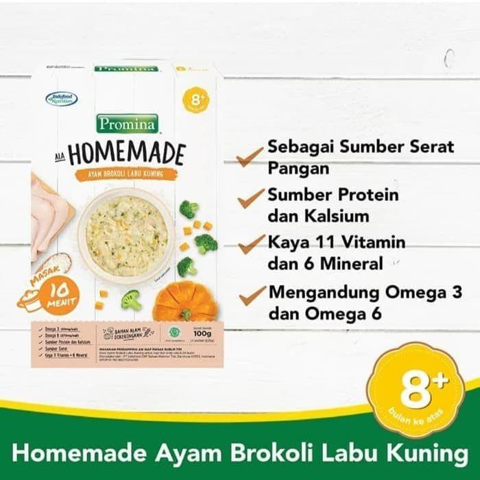 Gambar Promina Baby Bubur Bayi Homemade / MPASI 8 bulan Box 100gr - Ayam Brokoli dari Aloha Baby Shop undefined Tokopedia