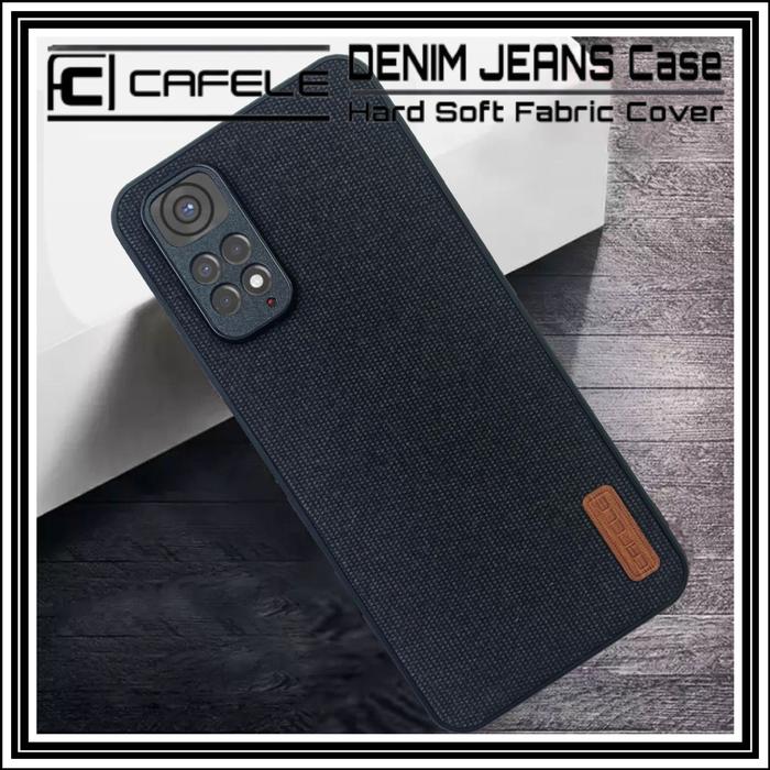 Gambar XIAOMI REDMI NOTE 11 / 11S 4G DENIM JEANS CAFELE ORIGINAL HARD CASE PC - HITAM, XM R.NOTE 11 4G dari Case Thebest undefined Tokopedia