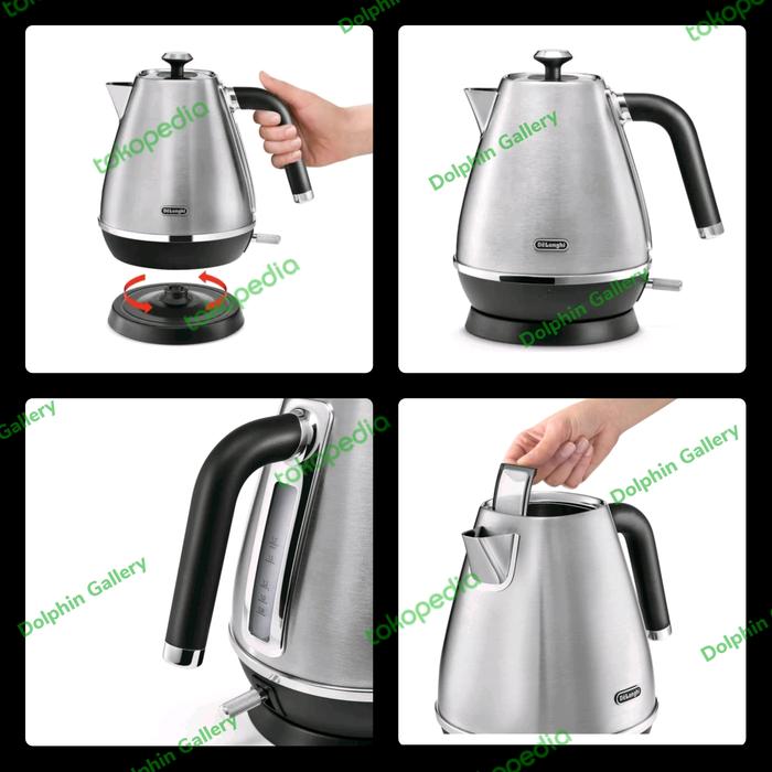 Kettle Stainless Delonghi Kbi2001m Teko Pemanas Air Kbi 2001m