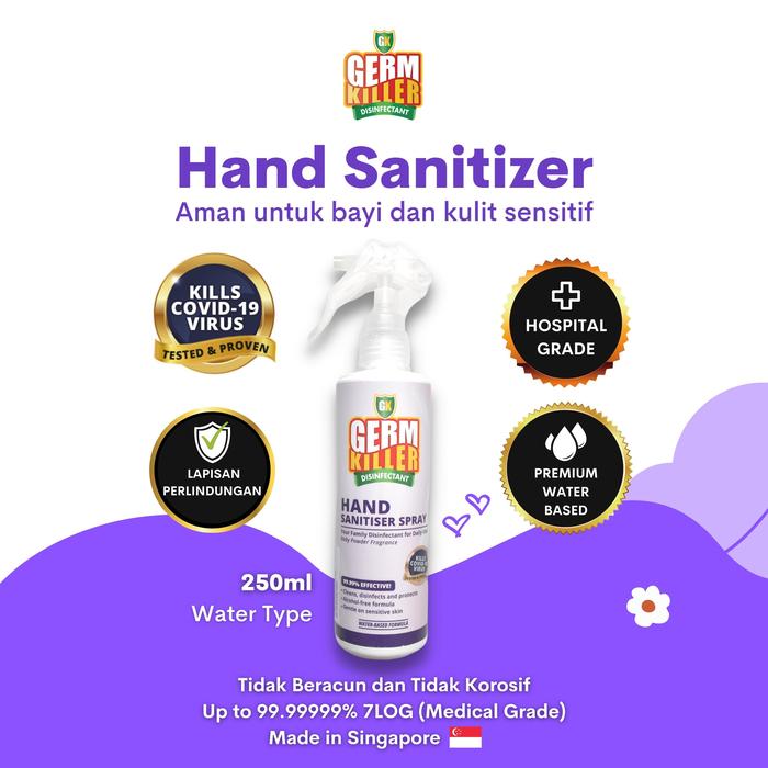 Gambar Germ Killer Gk Hand Sanitiser Desinfektan 250 mL dari Germ Killer ID undefined Tokopedia