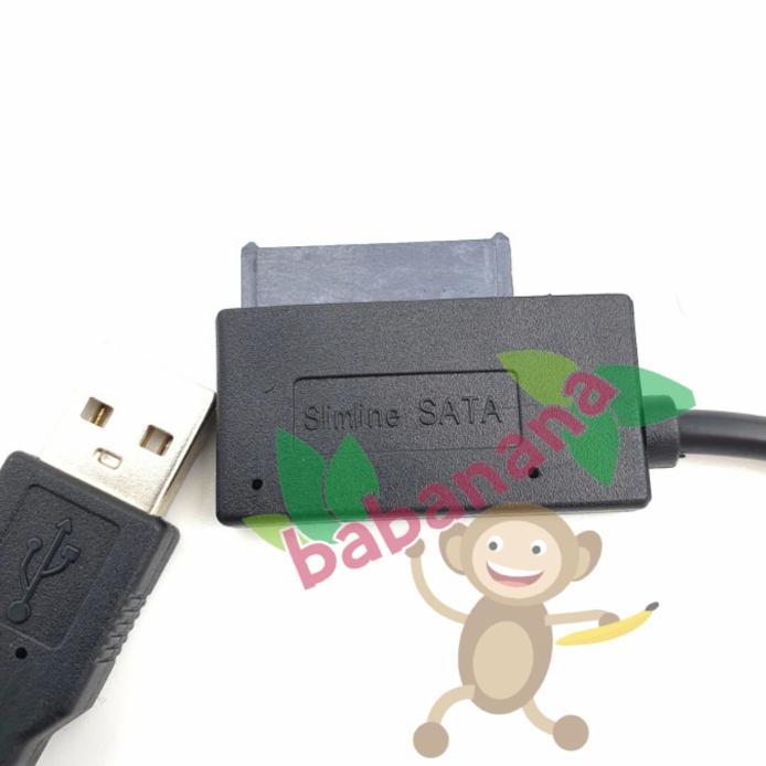 Jual Kabel Slim Line Sata To Usb Dvd Rw Rom External Konverter Adapter ...