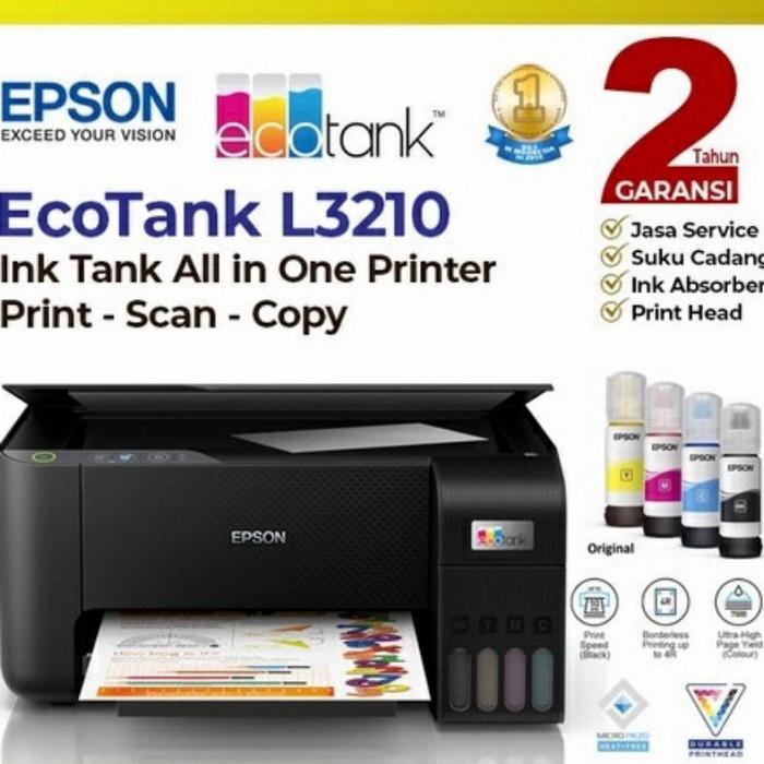 Gambar Epson L3210 All in One Print Scan Copy Ink Tank Printer dari Destiny Computer undefined Tokopedia
