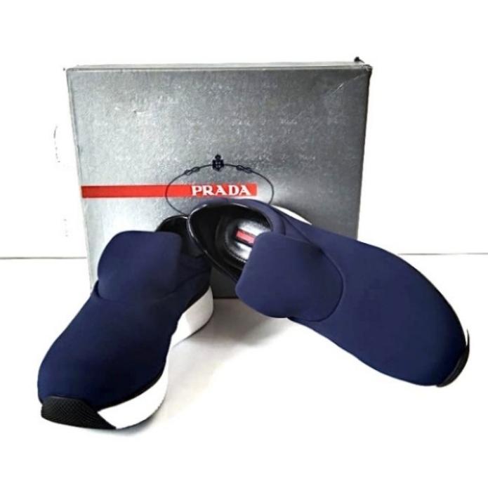 light blue prada sneakers