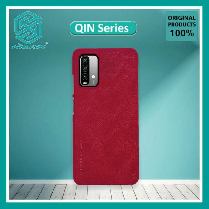Gambar XIAOMI REDMI 9T NILLKIN QIN LEATHER ORIGINAL FLIP COVER HARD CASE PC - Merah dari Case Thebest undefined Tokopedia