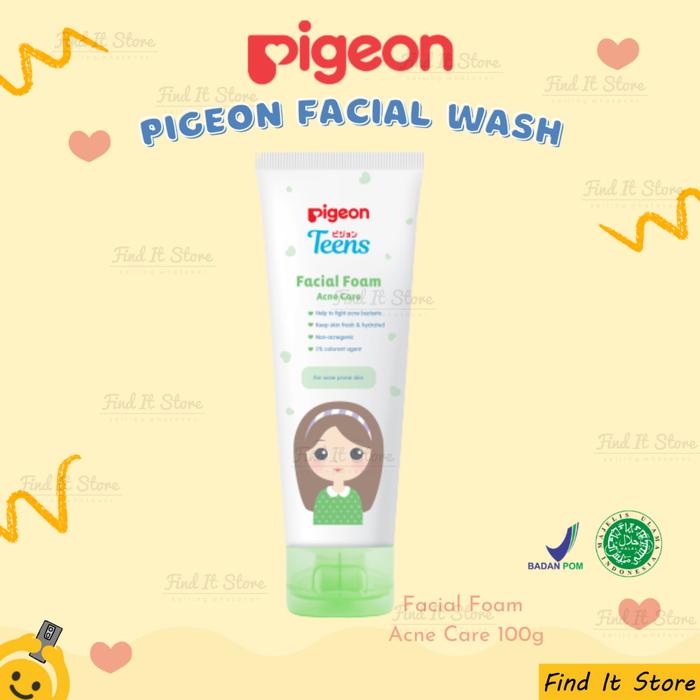 Gambar Pigeon Teens Facial Foam Acne Care Sabun Wajah Berjerawat Remaja BPOM - FFoam AcneC 100 dari Find It Store undefined Tokopedia