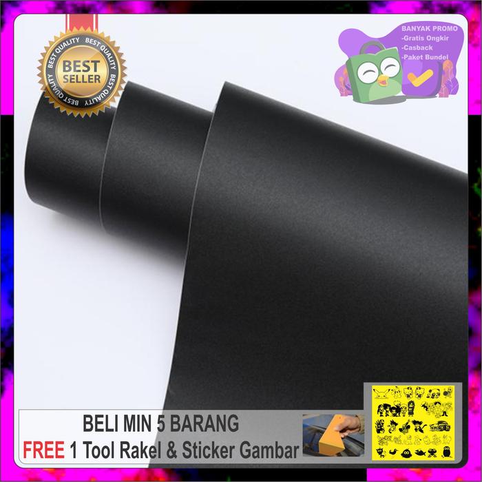 Gambar stiker warna hitam doff/stiker warna hitam mate/stiker dinding - 120 cm x 50 cm dari Stiker Kaca Film Mandiri undefined Tokopedia