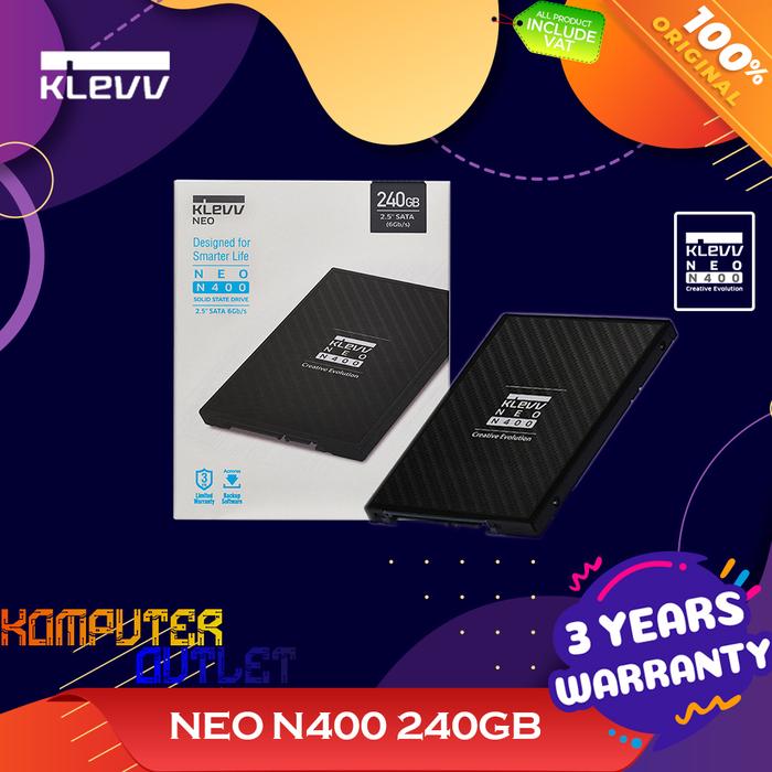 Gambar SSD 240 GB SATA III LAPTOP & PC NEO N400 NOT 256 GB 250 GB - KLEVV dari Komputeroutlet undefined Tokopedia