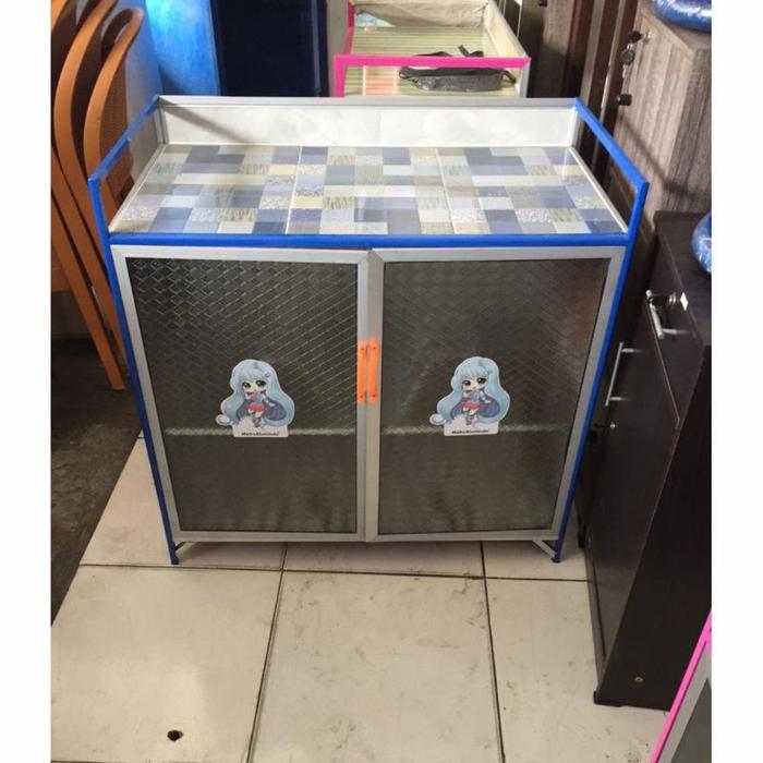 Gambar RAK KOMPOR 3 PINTU RAK KOMPOR MURAH MEJA KOMPOR UNDAK KITCHEN SET - 2 PINTU dari MAJABESTSELLER undefined Tokopedia