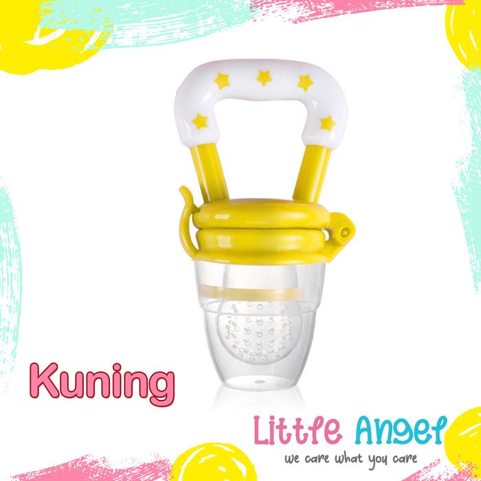 Gambar DOT BUAH EMPENG BAYI MPASI Multifungsi Baby Fruit Feeder Original BPA FREE PREMIUM COD - Kuning dari Little Angel undefined Tokopedia