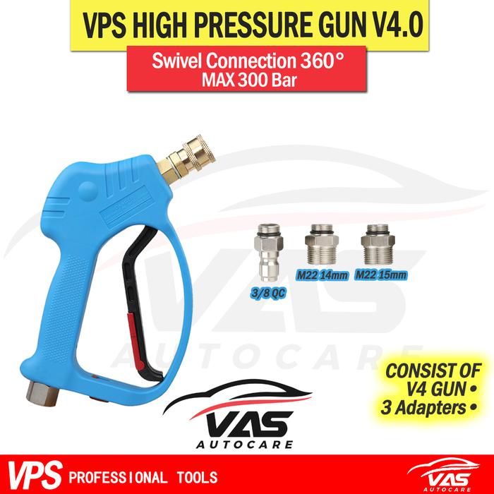 Gambar VPS GUN High Pressure Washer Jet Cleaner Short Swivel Quick Connect V4 - Varian A dari VAS AUTOCARE undefined Tokopedia