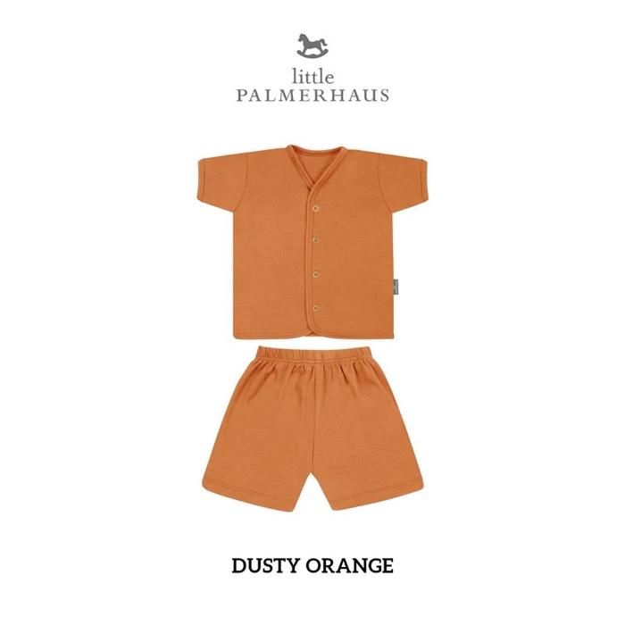 Gambar Little Palmerhaus Button Tee Set SETELAN PENDEK Anak - DustyOren-PENDE, BUTTON TEE 0-6 dari DearKiddyID undefined Tokopedia
