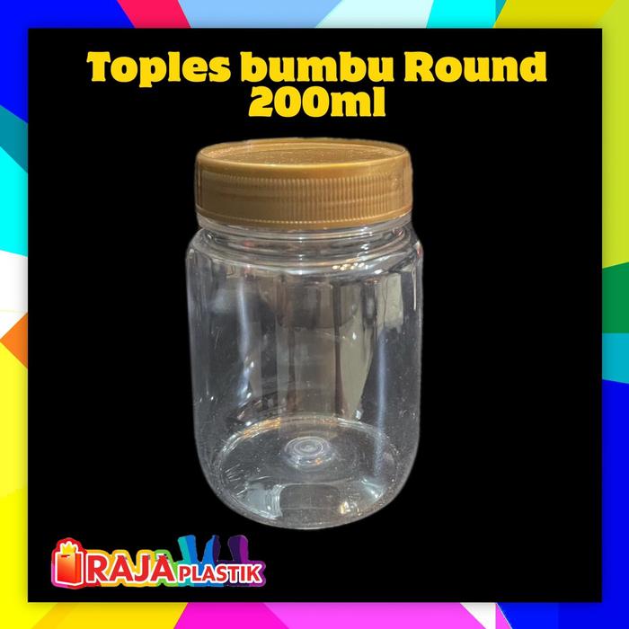 Gambar Botol plastik / Botol sambel / Botol jar 200 ml type ROUND dari rajaplastikmakassar undefined Tokopedia