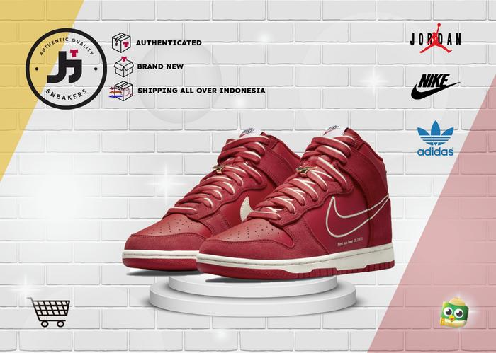 Nike Dunk High First Use Red Us Bnib-authentic Guarantee