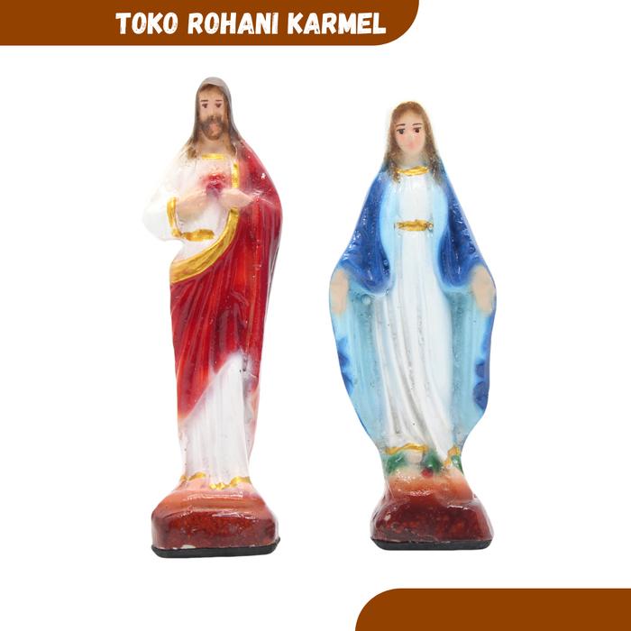 Gambar PATUNG YESUS-MARIA 10 CM / PATUNG BUNDA MARIA MINI/ PATUNG YESUS MINI - SEPASANG dari TOKO ROHANI KARMEL undefined Tokopedia
