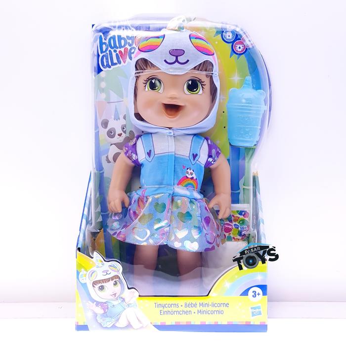 Boneka Mini Baby Alive Baby Alive Tinycorns Doll Panda Unicorn